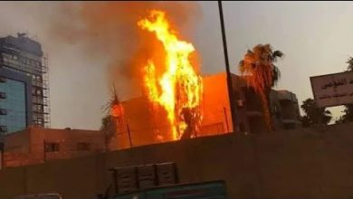 صورة الصحة المصرية: السيطرة على حريق مستشفي حميات امبابة بدون اى مصابين