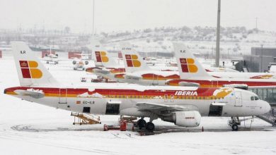 صورة هجوم العاصفة الثلجية الباردة فيلومينا بإسبانيا تشل النقل لأكثر من 700 طريق متضرر وبدون قطارات أو مطار في مدريد