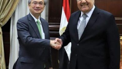 صورة سفير اليابان بالقاهرة يزور رئيس مجلس الشيوخ