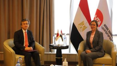 صورة سفير اليابان بالقاهرة يلتقى مع المدير التنفيذى للأكاديمية الوطنية للتدريب