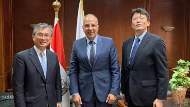 صورة سفير اليابان بالقاهرة يلتقى مع وزير الموارد المائية والرى